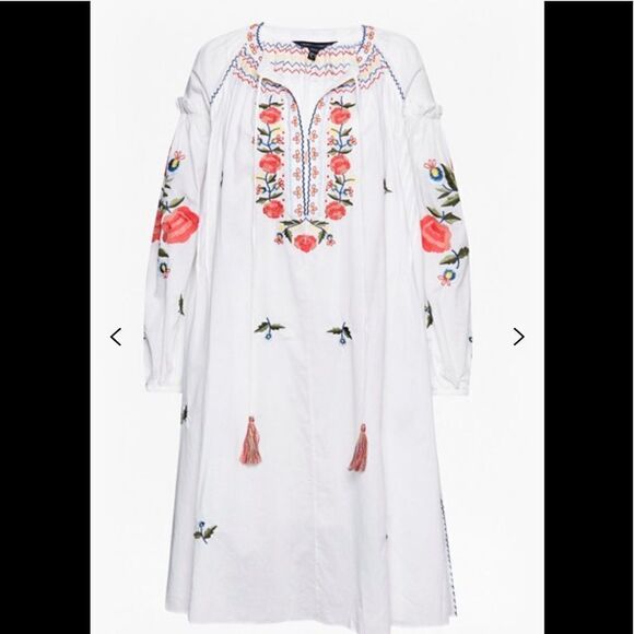 EDESSA COTTON FOLK DRESS - Picture 1 of 7